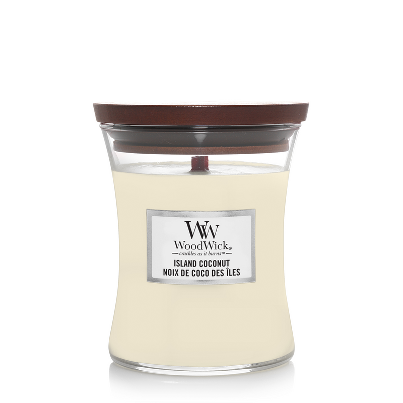 WoodWick doftljus medium - Island Coconut