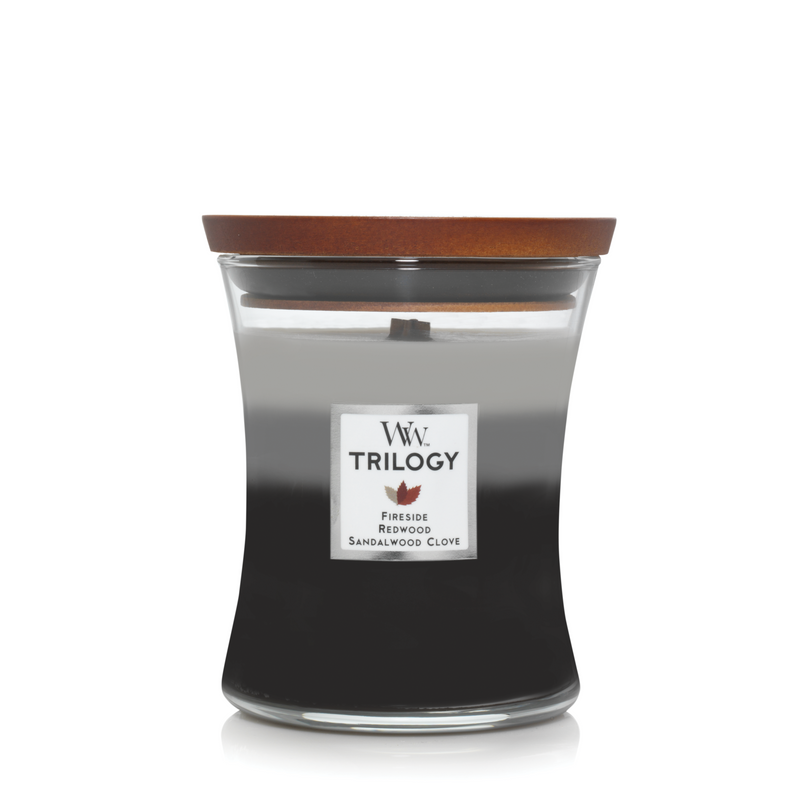 WoodWick doftljus medium - Warm Woods