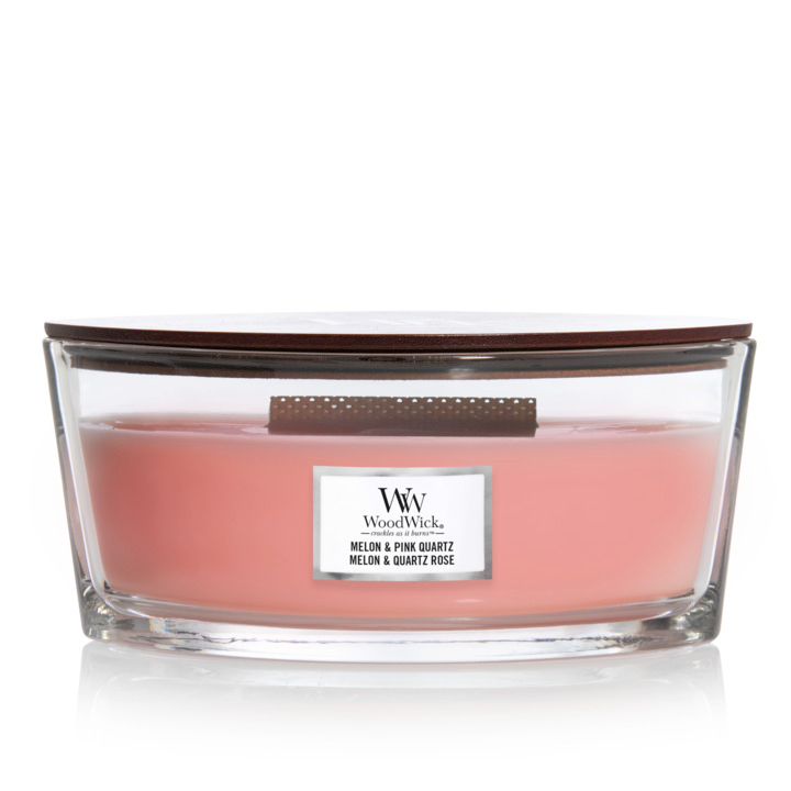 WoodWick doftljus ellipse - Melon & Pink Quartz