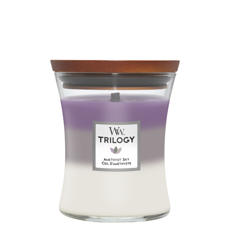 WoodWick doftljus medium - Amethyst Sky