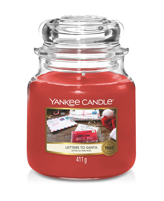 Yankee Candles Doftljus Medium- Letters to Santa - ljusbutiken.se