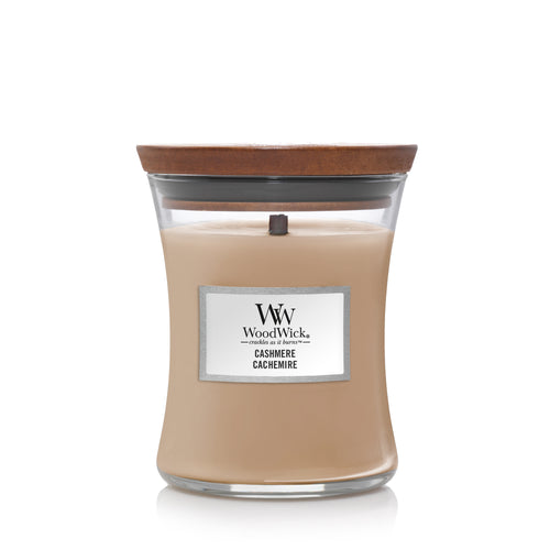 WoodWick doftljus medium - Cashmere - ljusbutiken.se