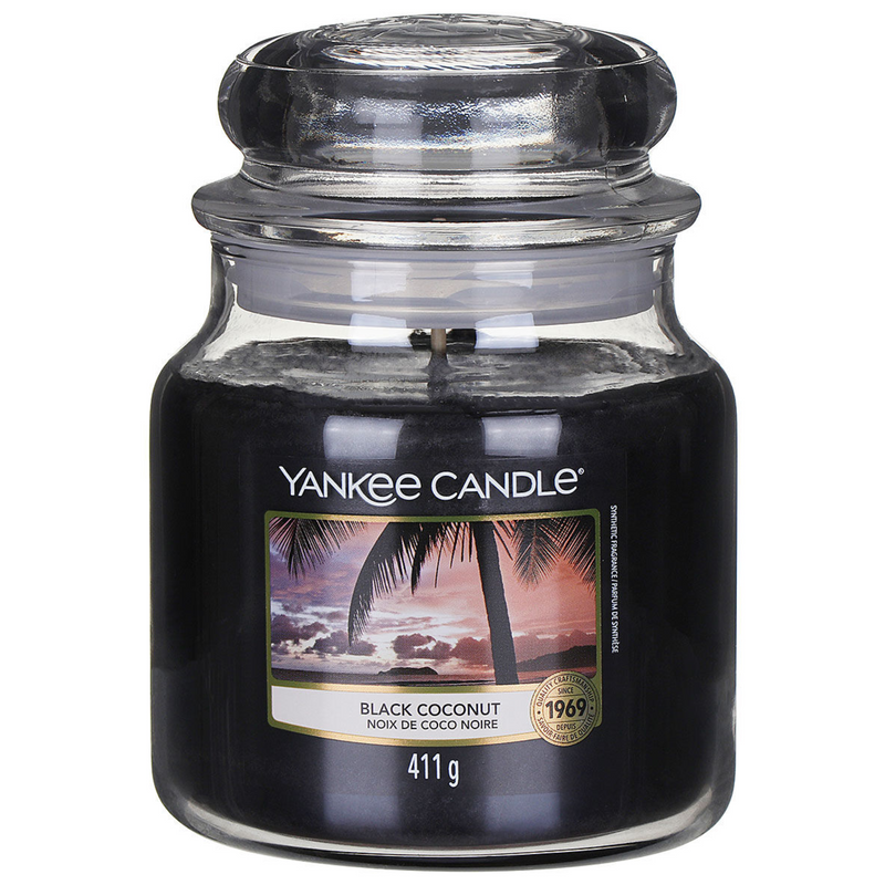 Yankee Candles doftljus medium - Black Coconut