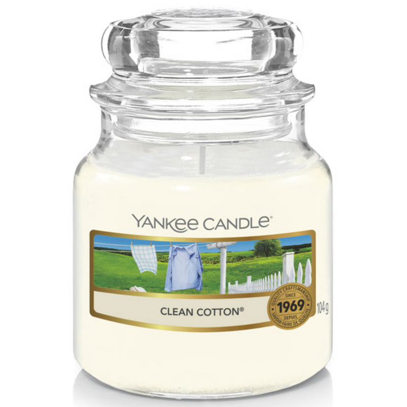 Yankee Candles doftljus liten - Clean Cotton